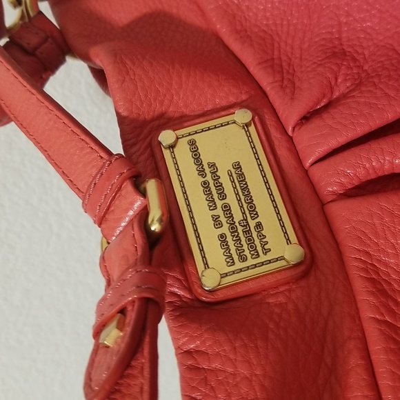 Coral Leather Shoulder Bag - Picture 2 of 9